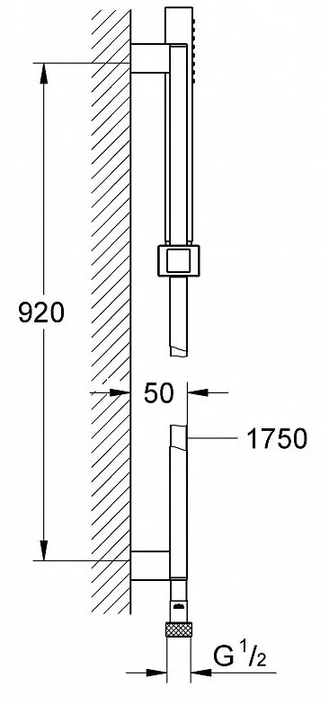 Душевой гарнитур Grohe Euphoria Cube 27700000 хром