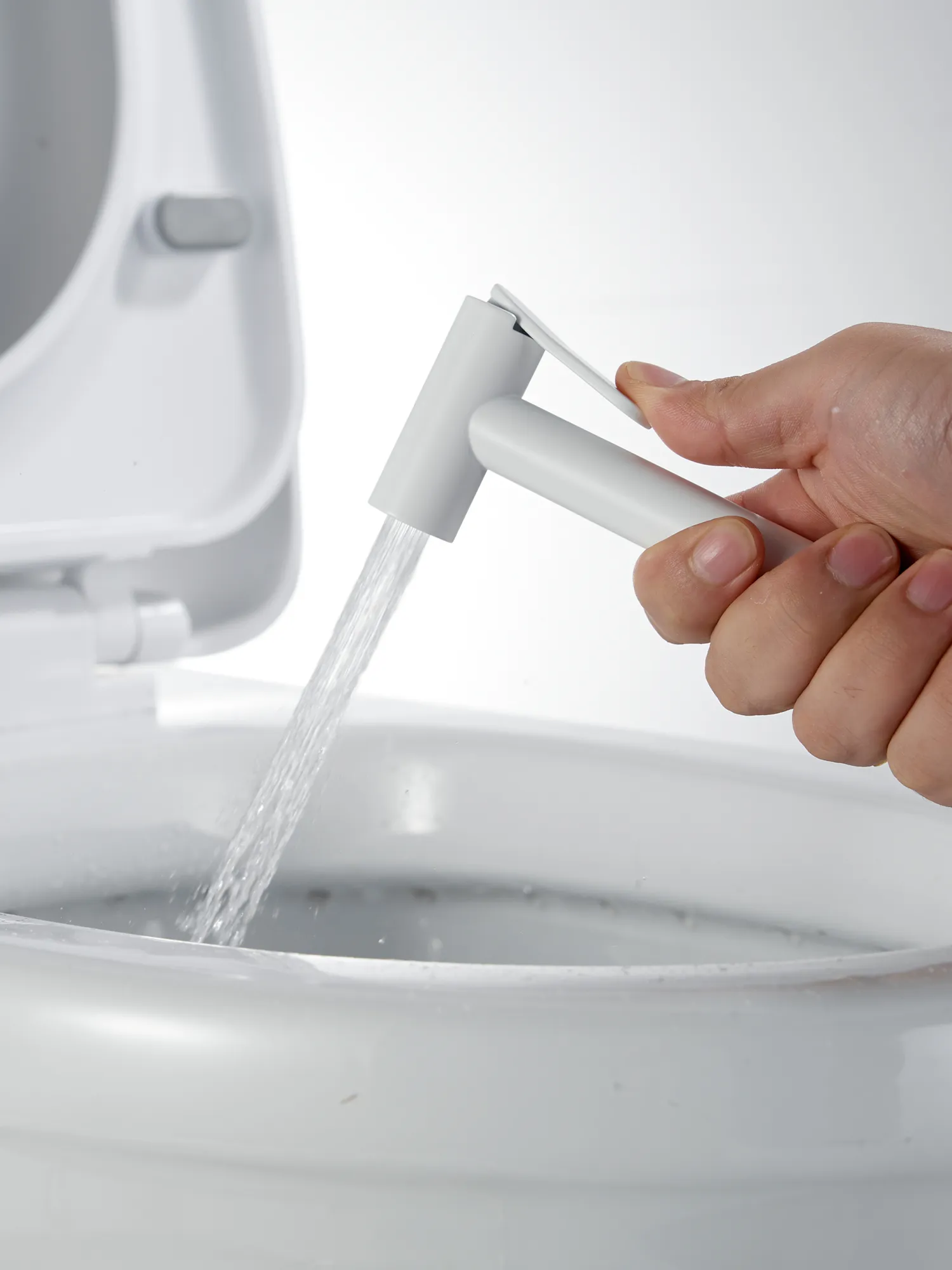 Гигиенический душ с термостатом Rose R915C, белый