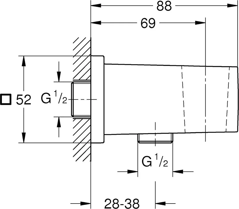 Держатель ручного душа Grohe Euphoria Cube 26370000 хром