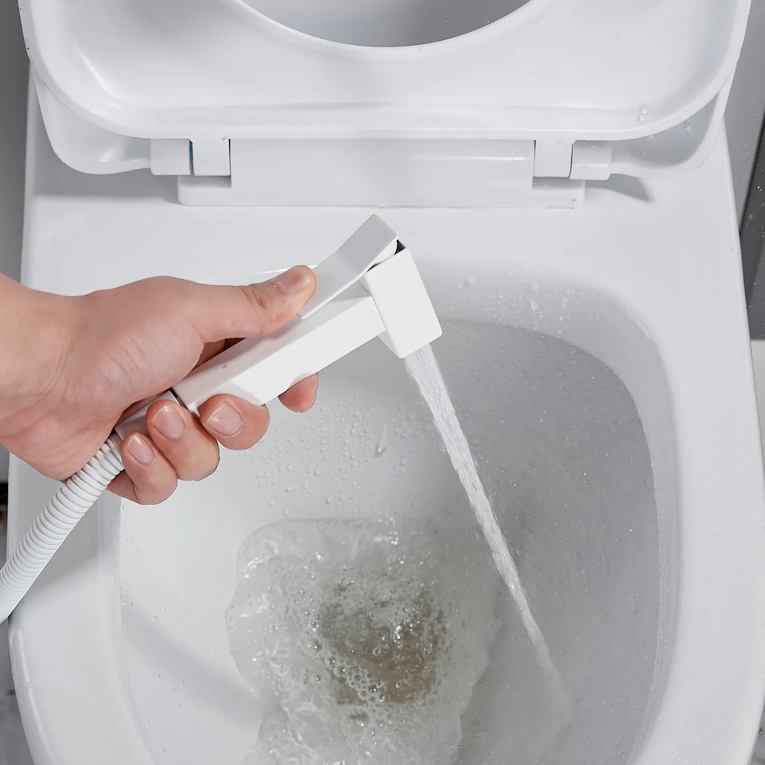 Гигиенический душ со смесителем Shevanik S137C, белый