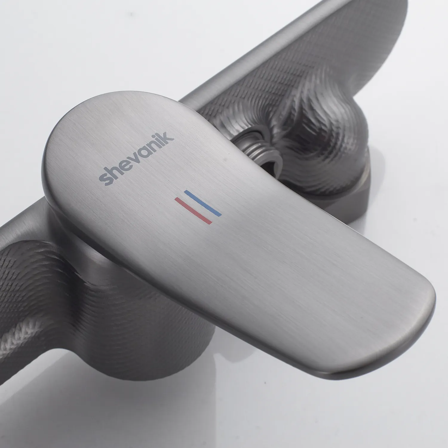 Гигиенический душ со смесителем Shevanik S4705T-1, оружейная сталь