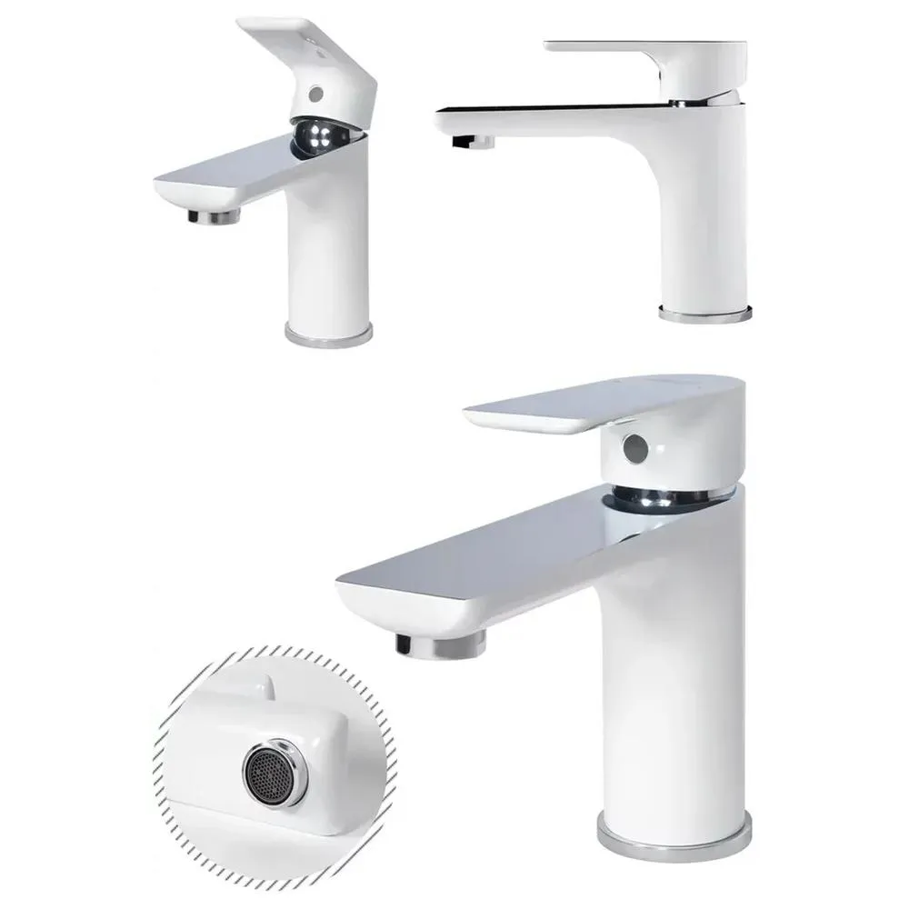 Набор для ванны 3 в 1 Grocenberg GB1009WC, белый/хром