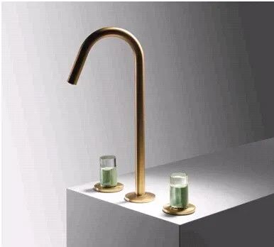 Ручка для смесителя Fima Carlo Frattini So, глянцевое стекло/зелёный агаве (S4V05)