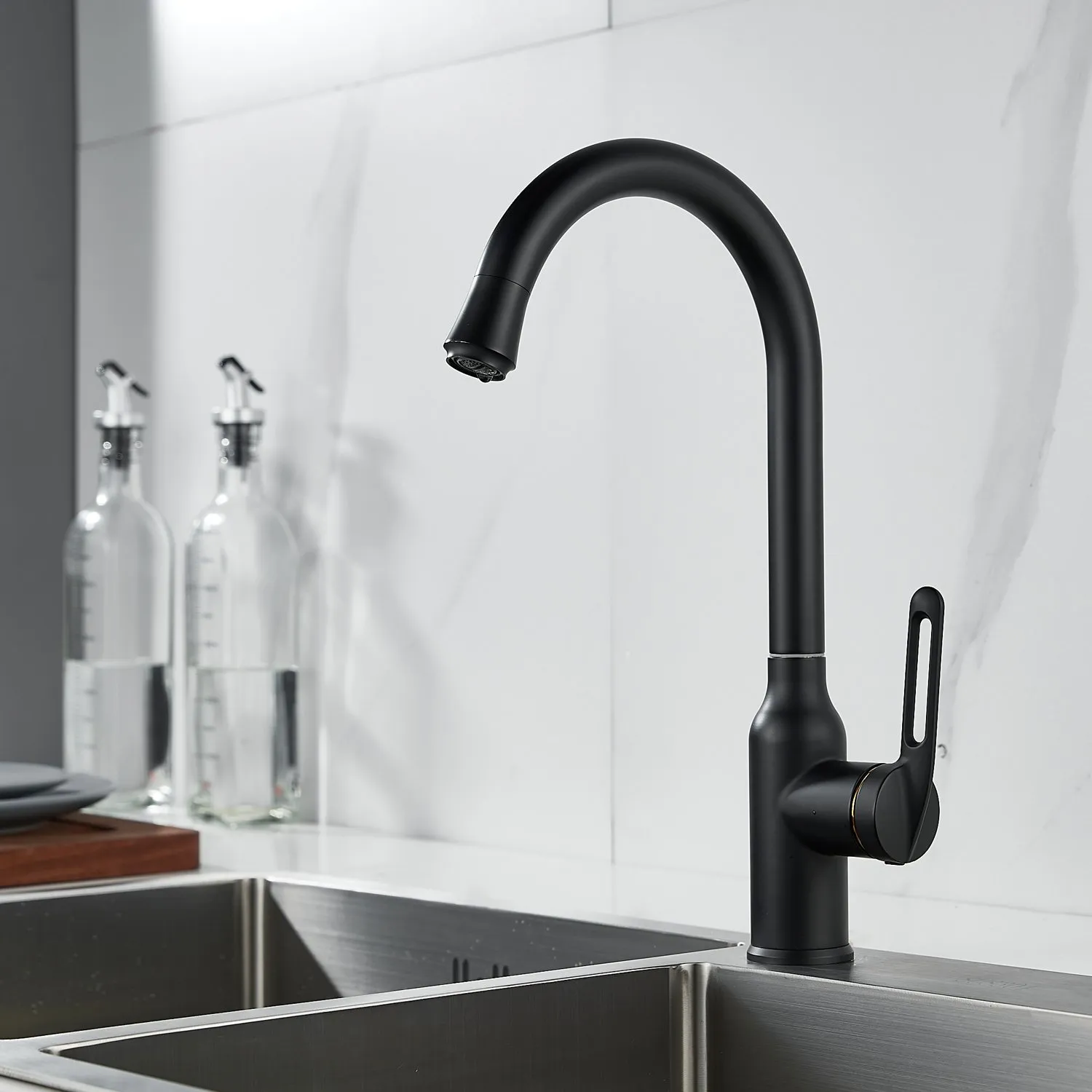 Смеситель для кухни Raffine F103H, черный