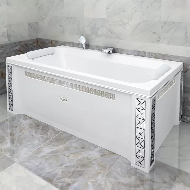 Фронтальная панель Радомир "Кристаллы Swarovski"  к ванне Хельга 185х100 (1-21-0-0-0-044)