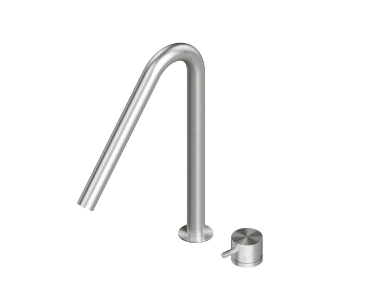 Смеситель для раковины Quadro design Source, сталь шлифованная/брашированная (13 32 AS)