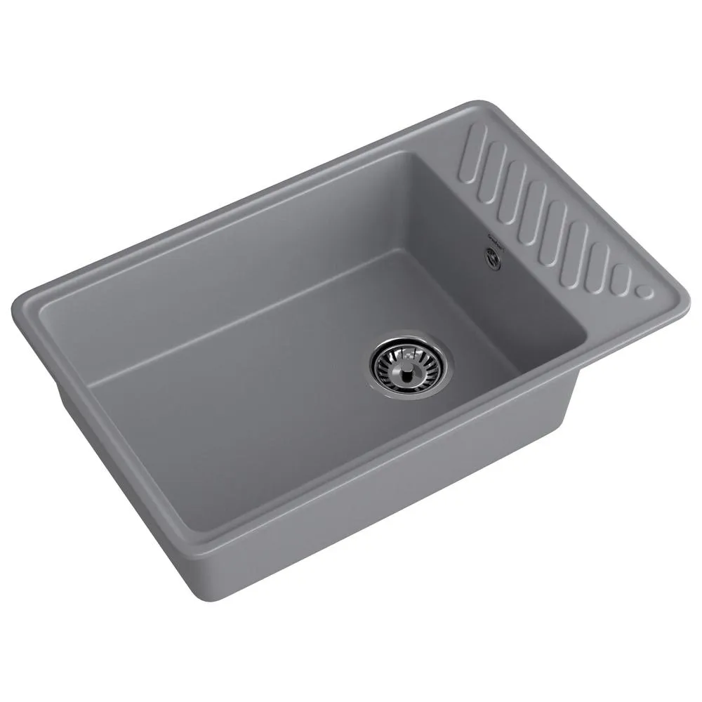 Кухонная мойка GranFest QUARZ 51, темно-серый