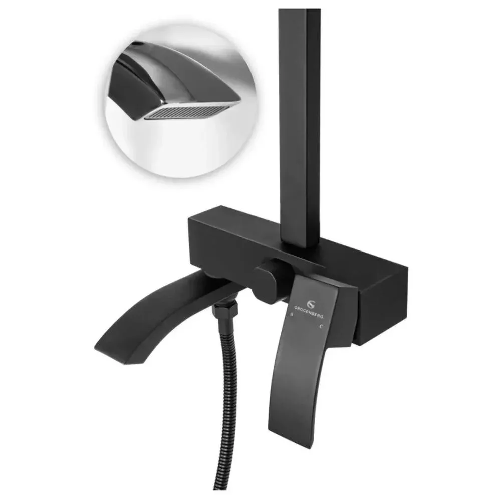 Душевая система Grocenberg GB7007-1BL, черный