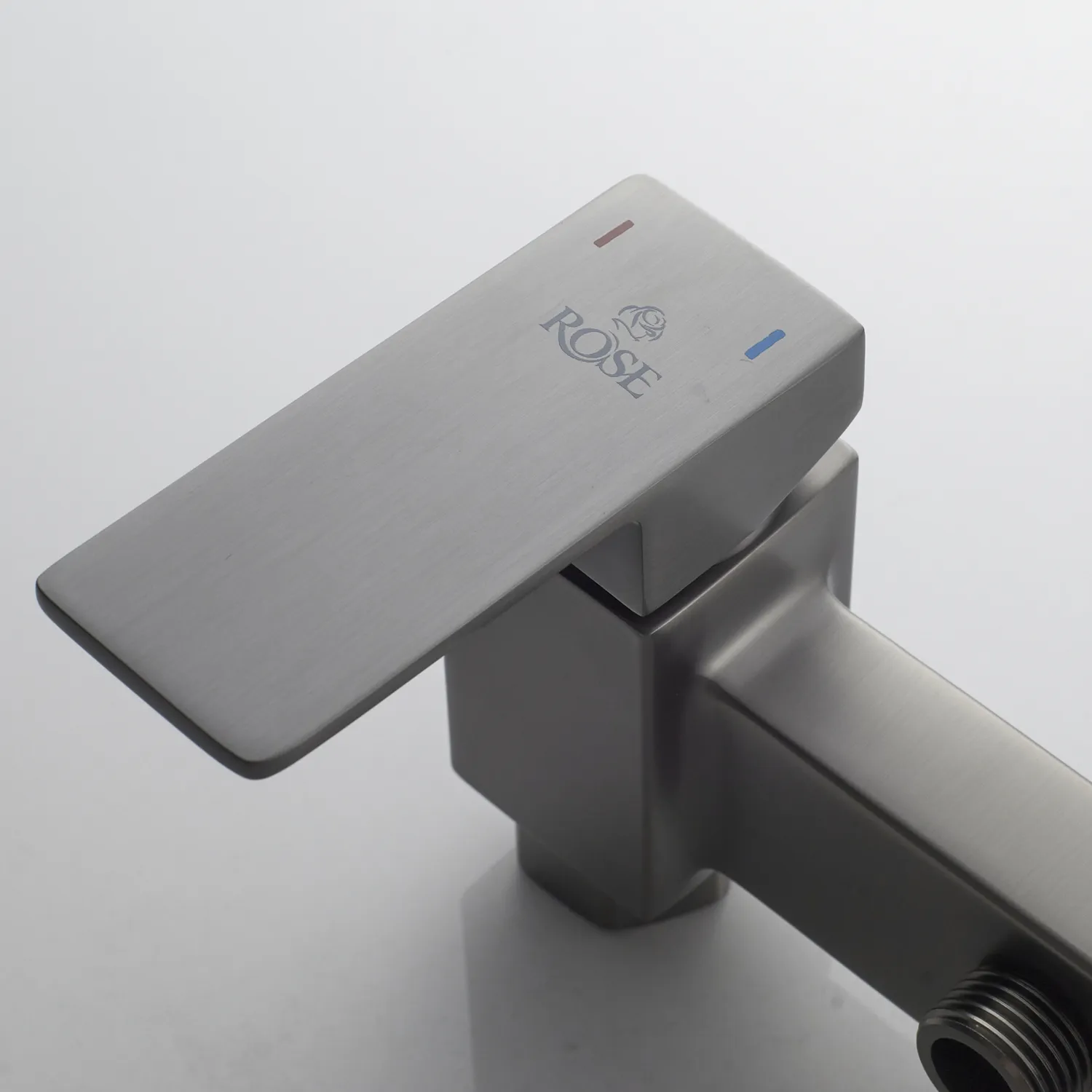 Гигиенический душ со смесителем Rose R2805T-1, оружейная сталь