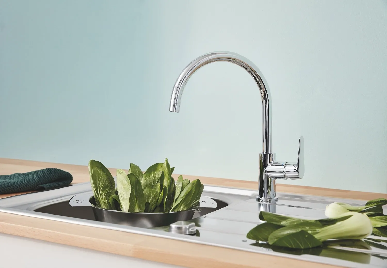 Смеситель для кухни GROHE BauCurve стандартный, хром (арт. 31231001)