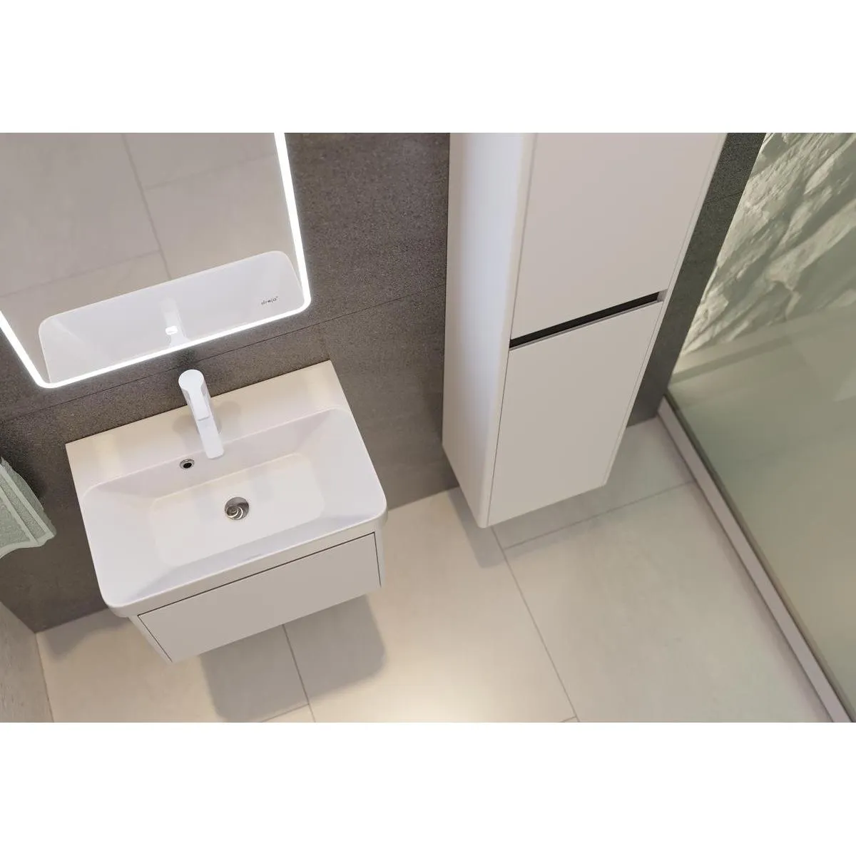 Пенал Dreja Luxury 35 см, белый