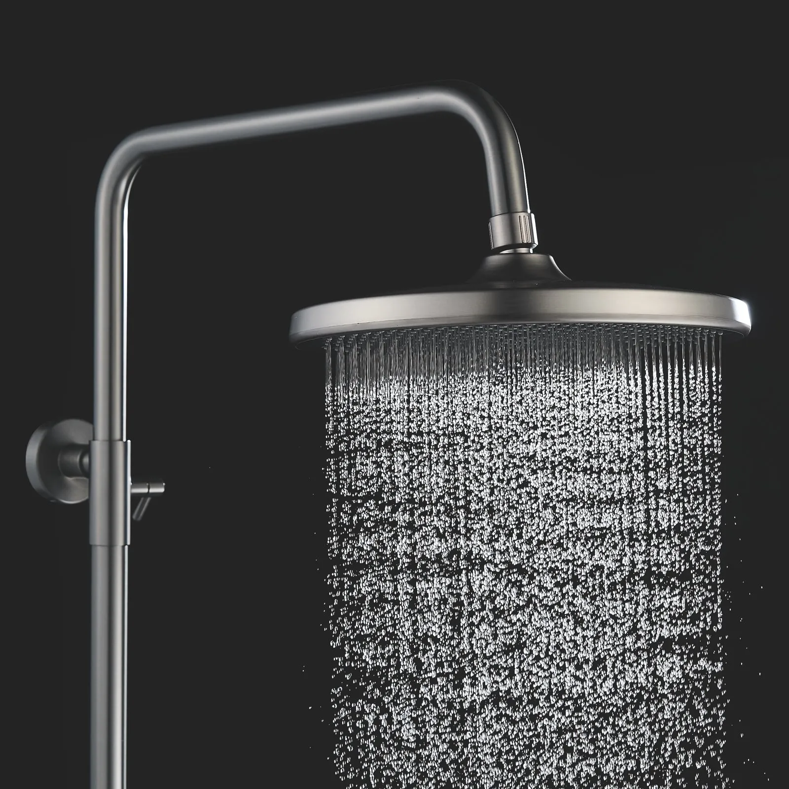 Душевая система Rose R3936T, оружейная сталь