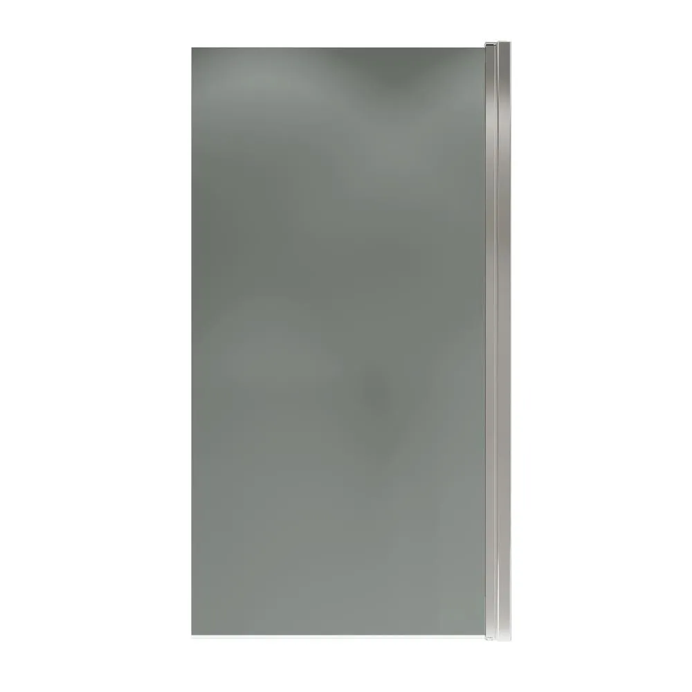 Шторка на ванну распашная Terminus Ното 150х70 тонированная, хром