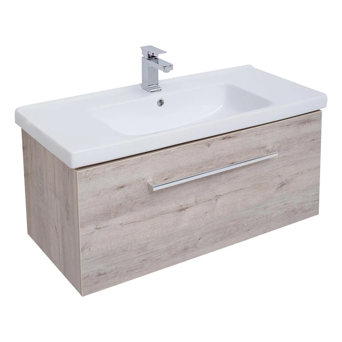 Тумба под раковину подвесная Dreja Big Inn 100 см, дуб кантри