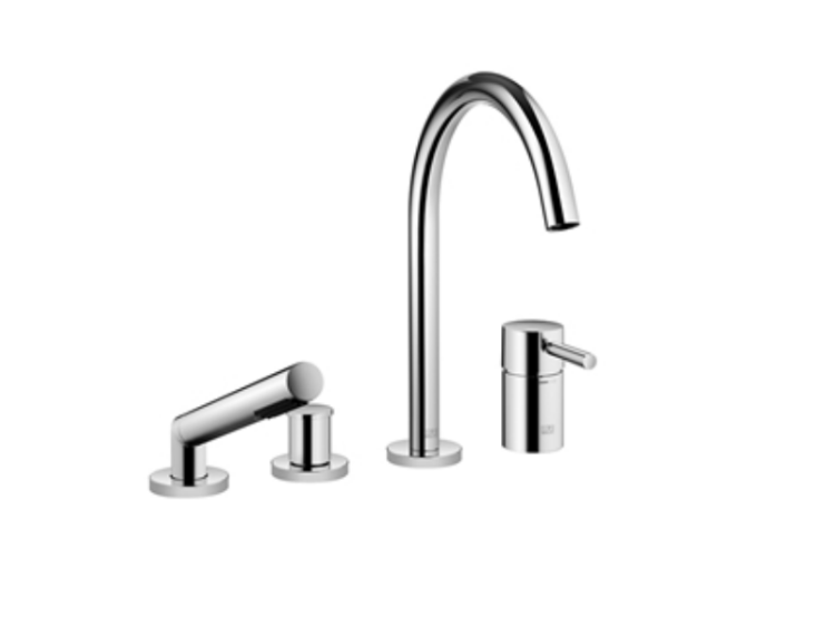 Смеситель для ванны Dornbracht Meta 02, платина матовая (27.632.661.06)