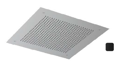 Верхний душ Almar Velvet, 380х380, черный матовый (E044279.MB)