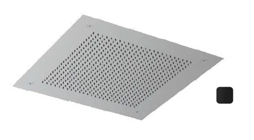 Верхний душ Almar Velvet, 380х380, черный матовый (E044279.MB)