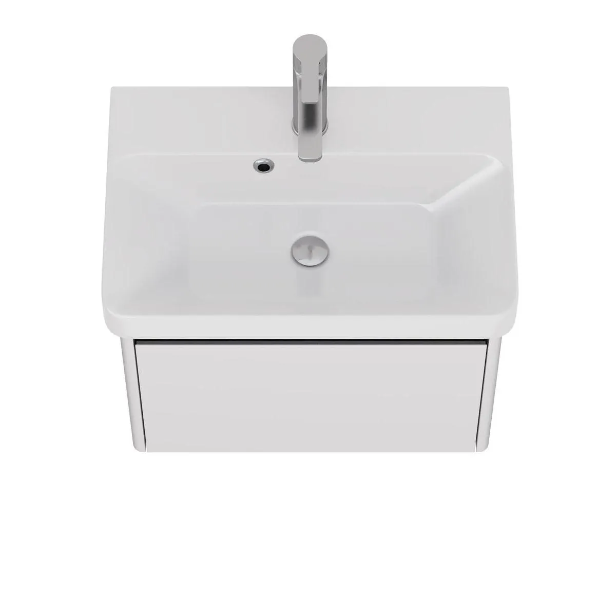 Тумба под раковину подвесная Dreja Luxury 55 см, белый