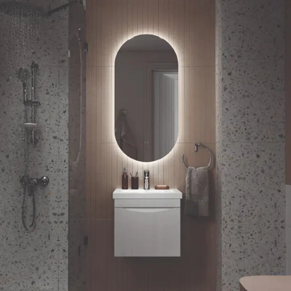 Тумба с раковиной подвесная Velvex Vizo tp.VIZ.COM.50.1Y, 50 см