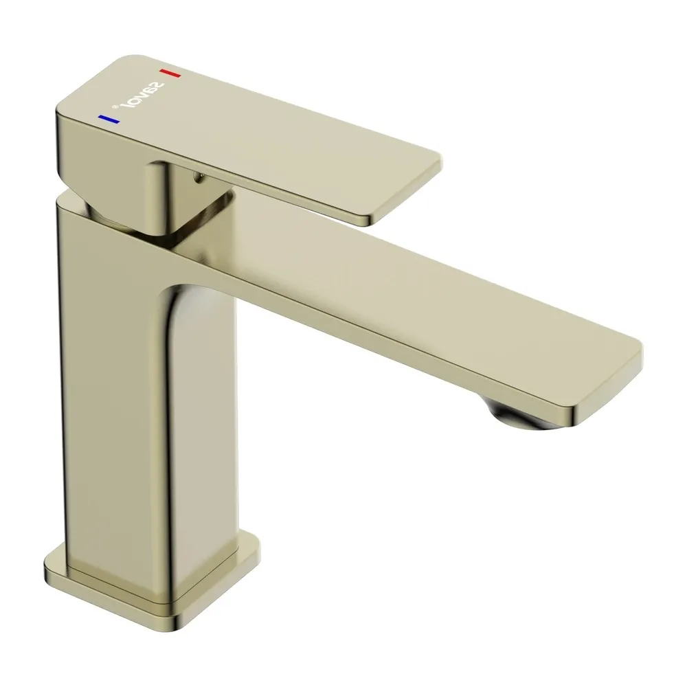 Смеситель для раковины Savol S-DG1101C, матовое золото