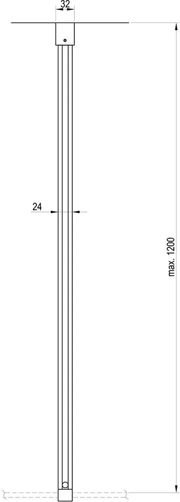 Кронштейн для душевого ограждения Ravak Walk-In W SET-90 Wall/Corner GWD010003018 черный