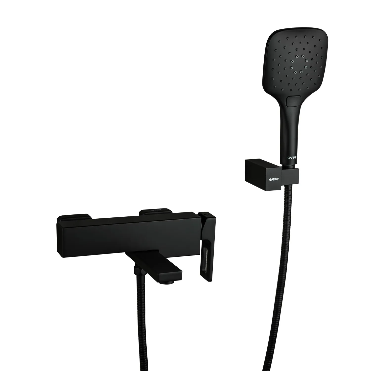 Смеситель для ванны GAPPO G3217-6, черный
