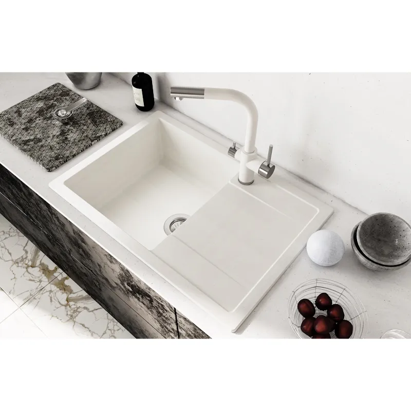 Кухонная мойка Dr. Gans ТЕХНО 25.030.D0760.401, белый