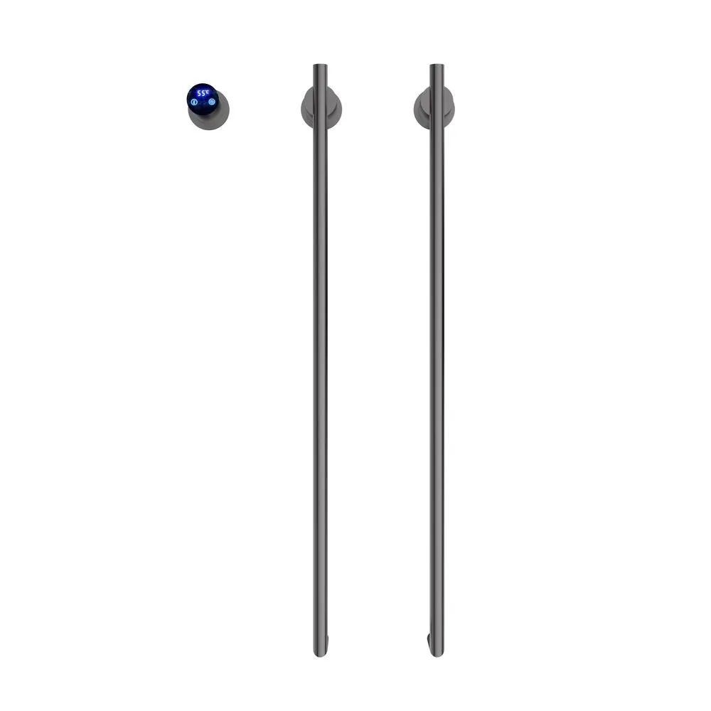 Полотенцесушитель электрический Terminus Рондо П2 35х76, оружейная сталь