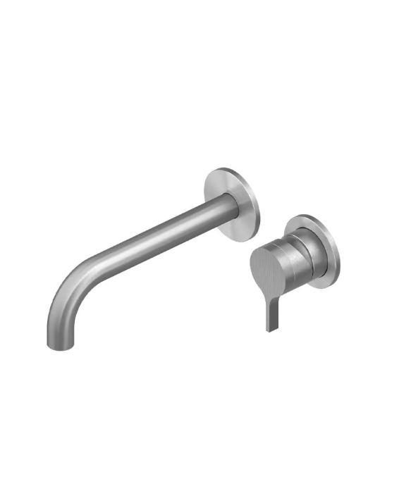 Смеситель для раковины Quadro design Volcano, сталь брашированная (36 13.00 AS)