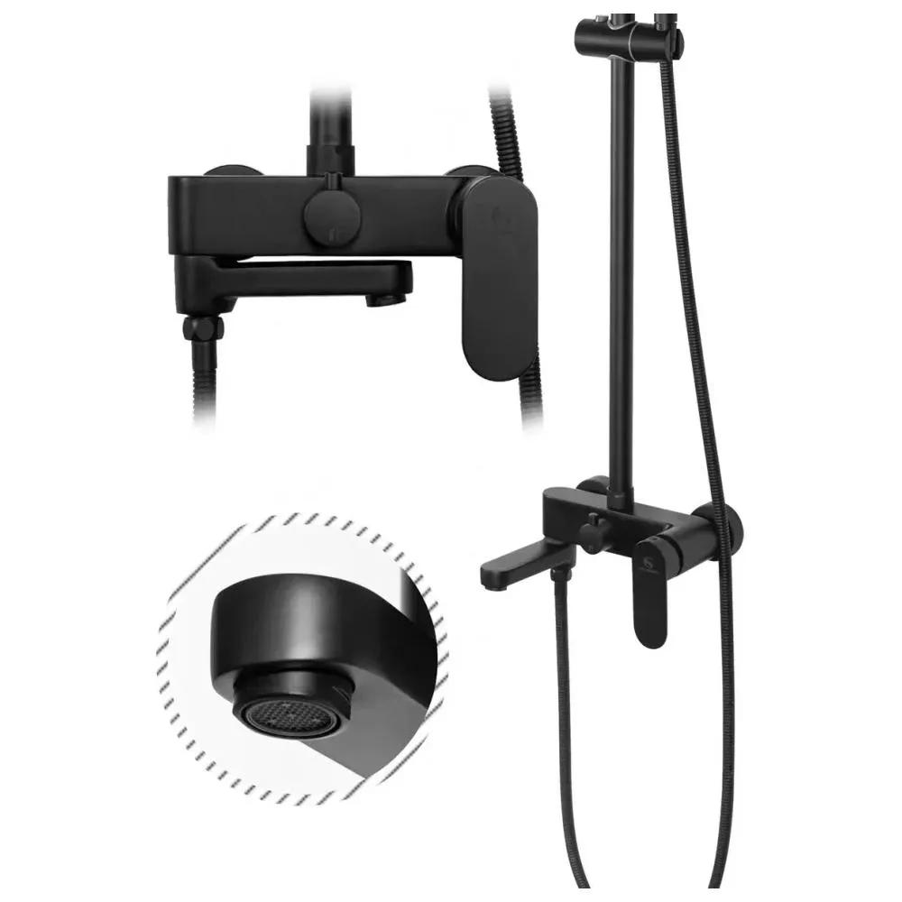 Душевая система Grocenberg GB7011BL, черный