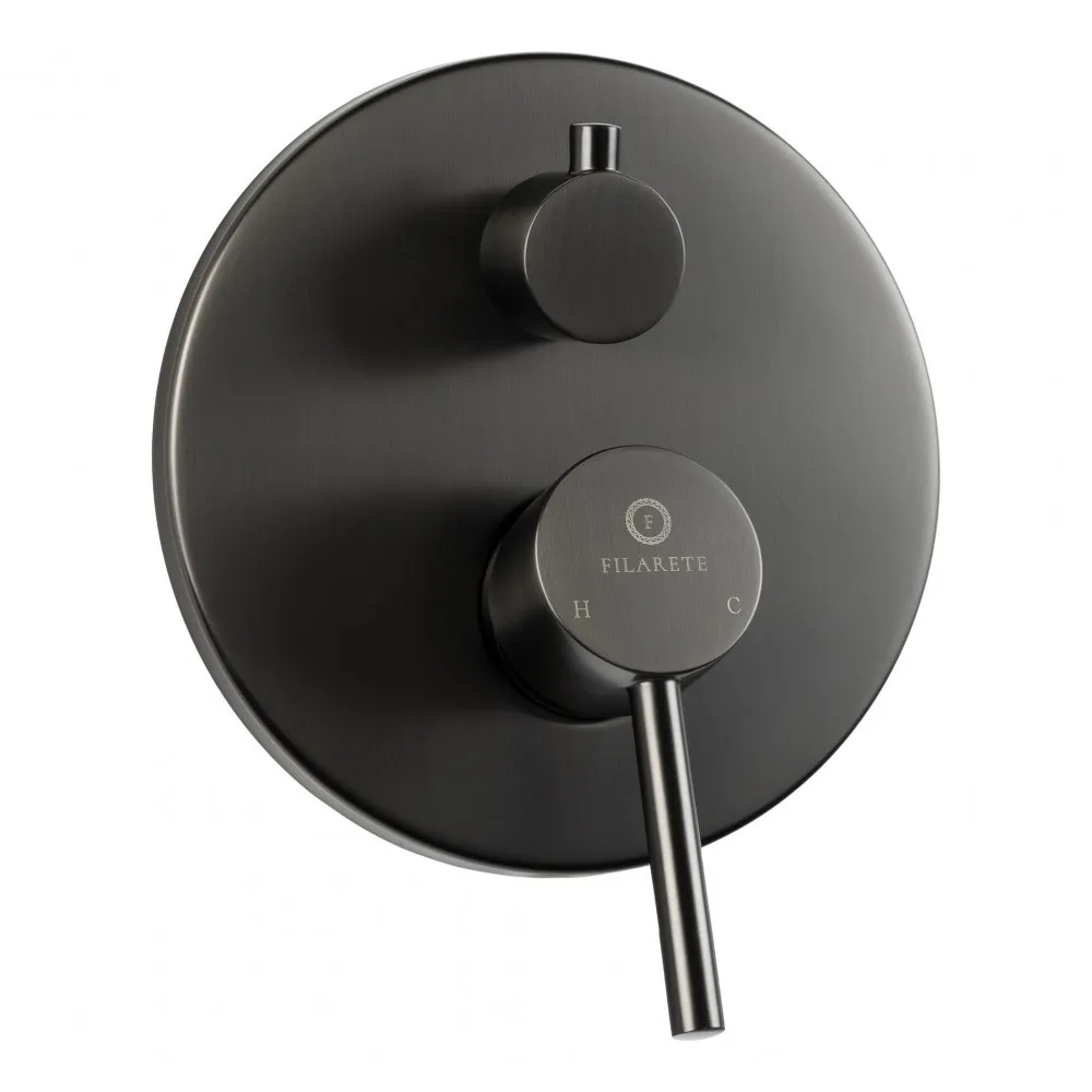 Душевая система встраиваемая FILARETE Roun FL1026BG, графит