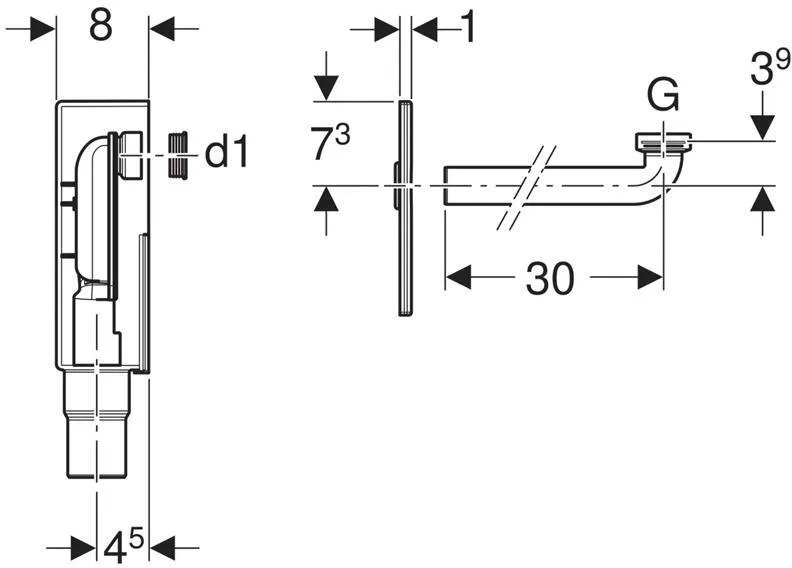 Сифон для раковины Geberit альпийский белый (151.120.11.1)