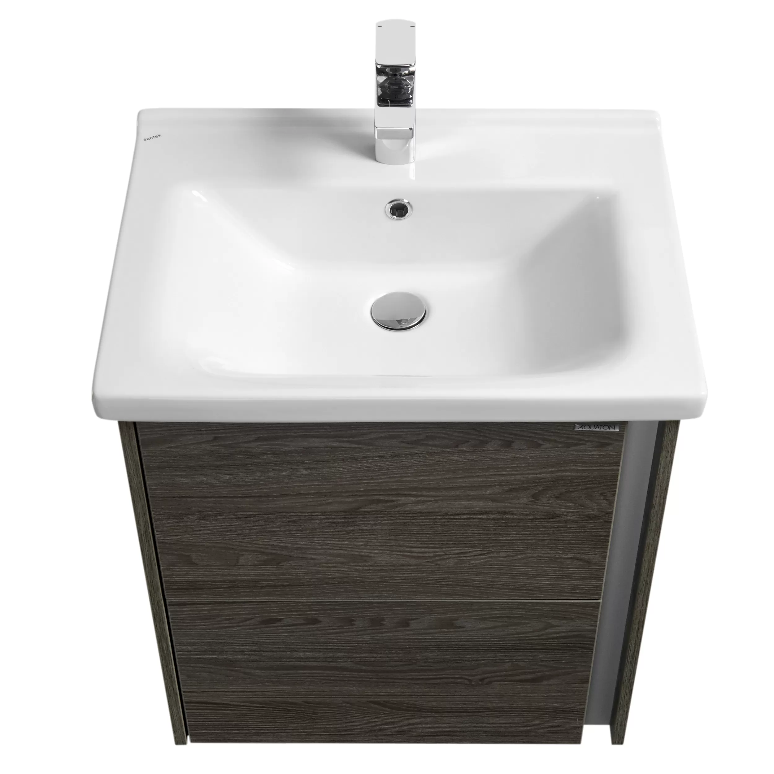 Тумба под раковину Aquaton Стоун 60 грецкий орех (1A231401SXC80)
