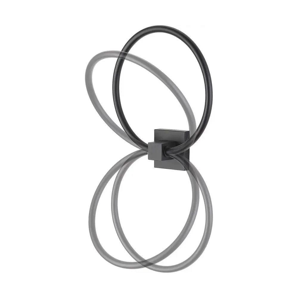 Кольцо для полотенец Maretti Umbria Black UMB53K37, черный