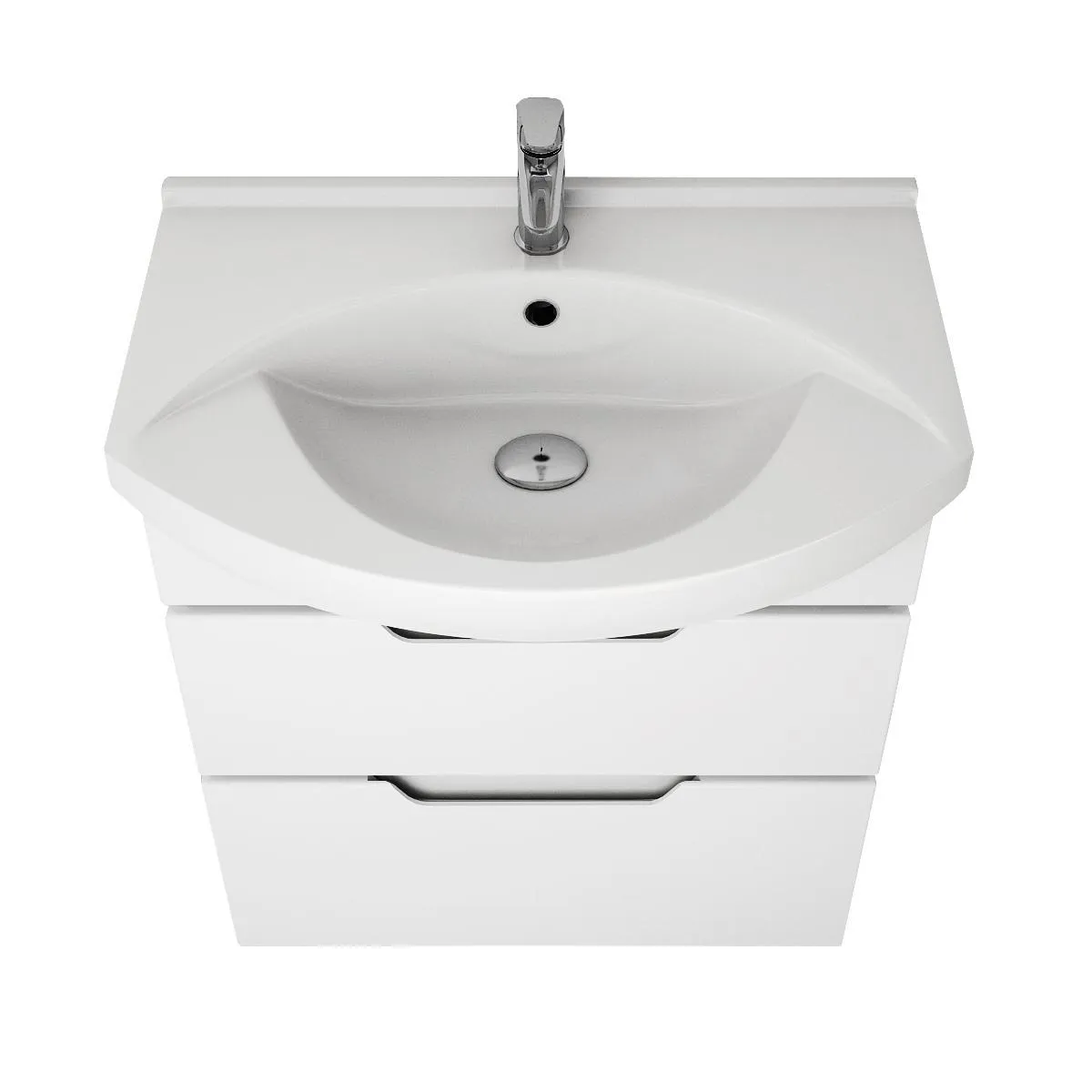 Тумба под раковину подвесная/напольная Dreja Laguna Plus 75 см, белый