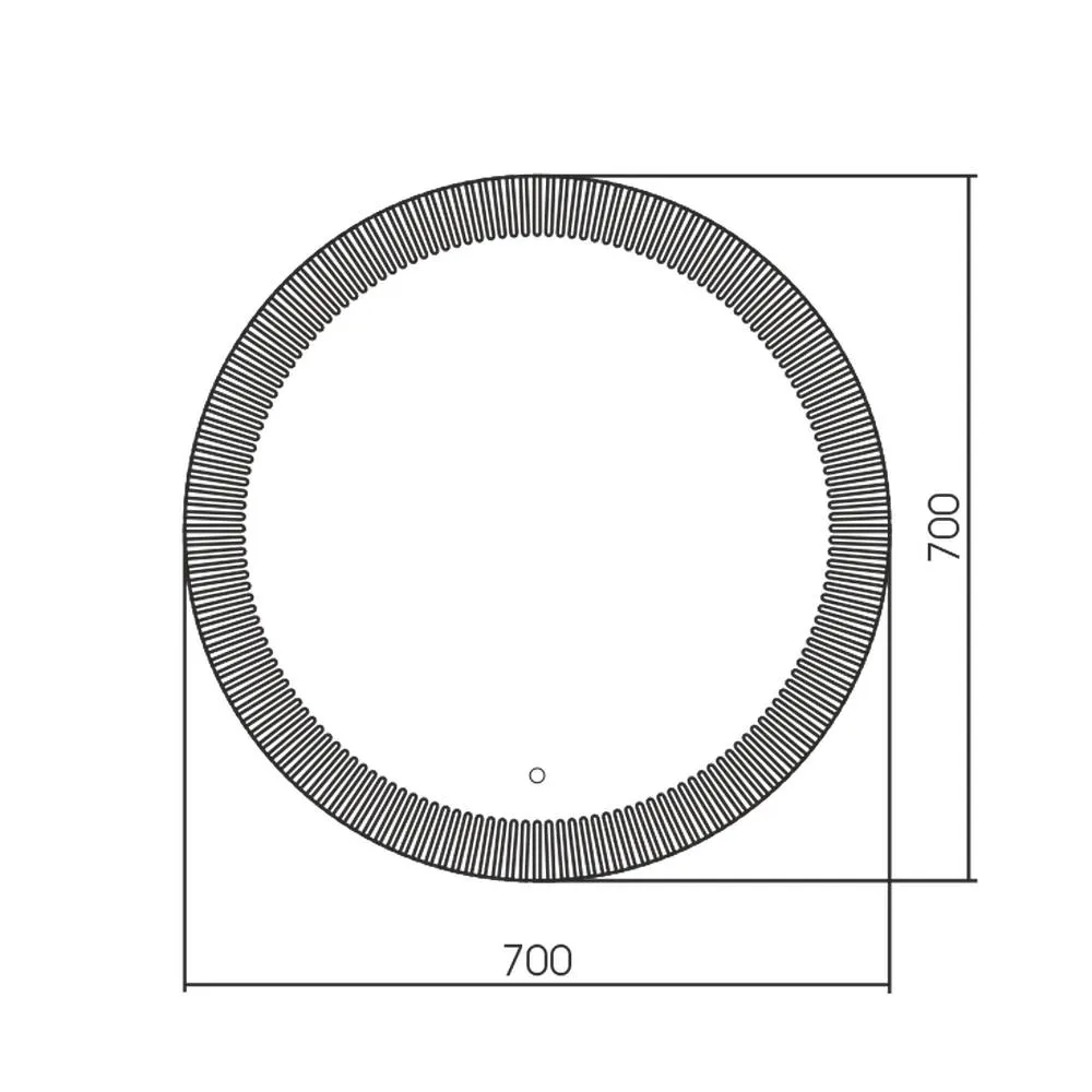 Зеркало Silver Mirrors SantyS D700 (бегущий свет, сенсорный выключатель)