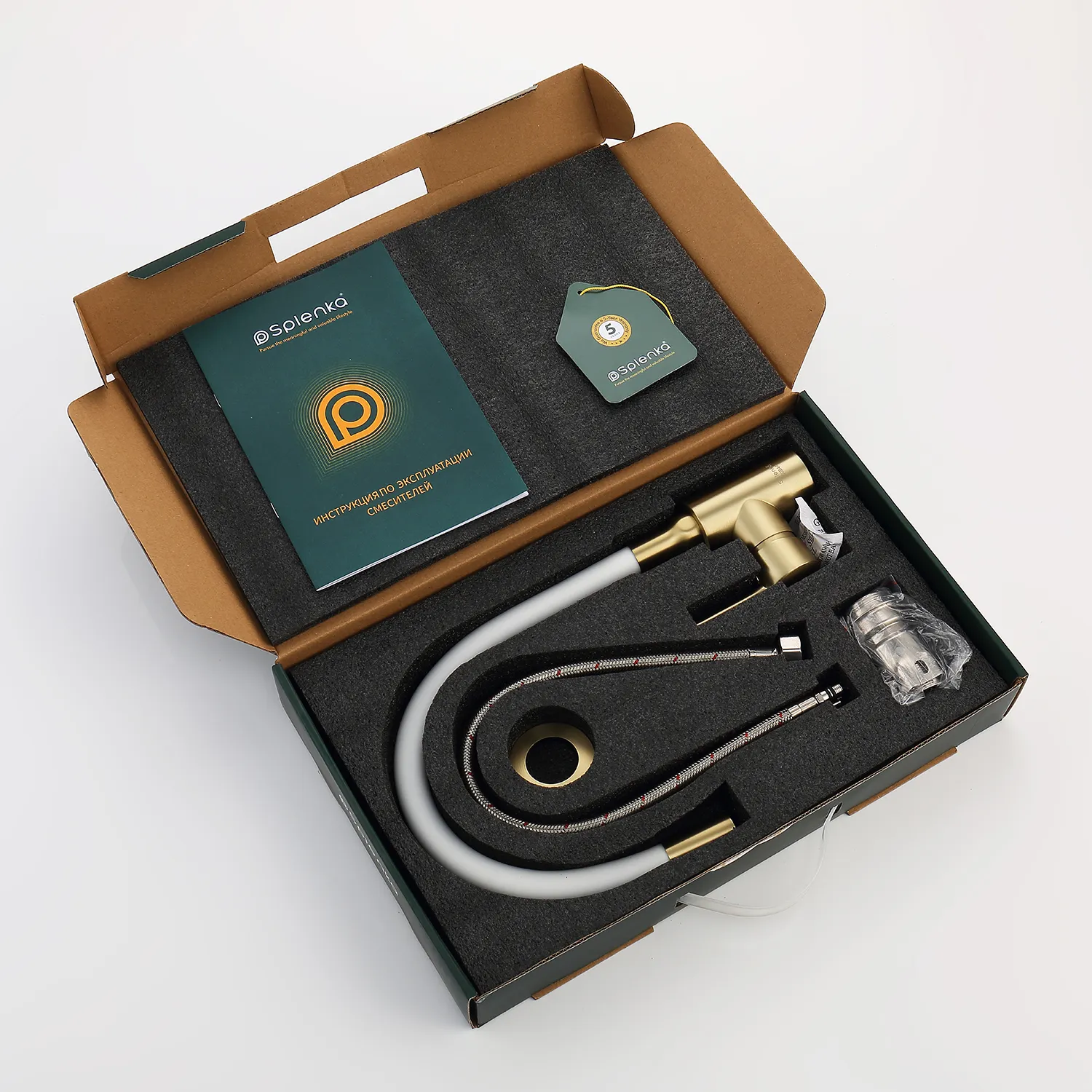 Смеситель Splenka для кухни с гибким изливом (S201.4408.03)