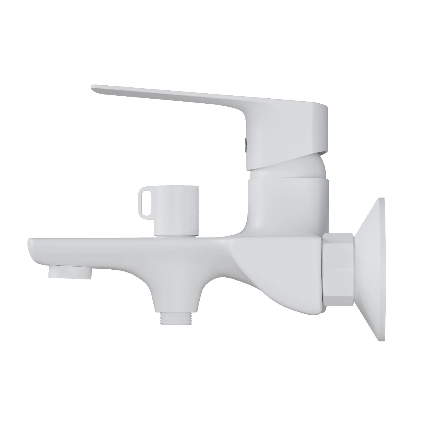 Смеситель для ванны 35k MIXLINE МЛ15-01 (ML15-01W) БЕЛЫЙ (556667)