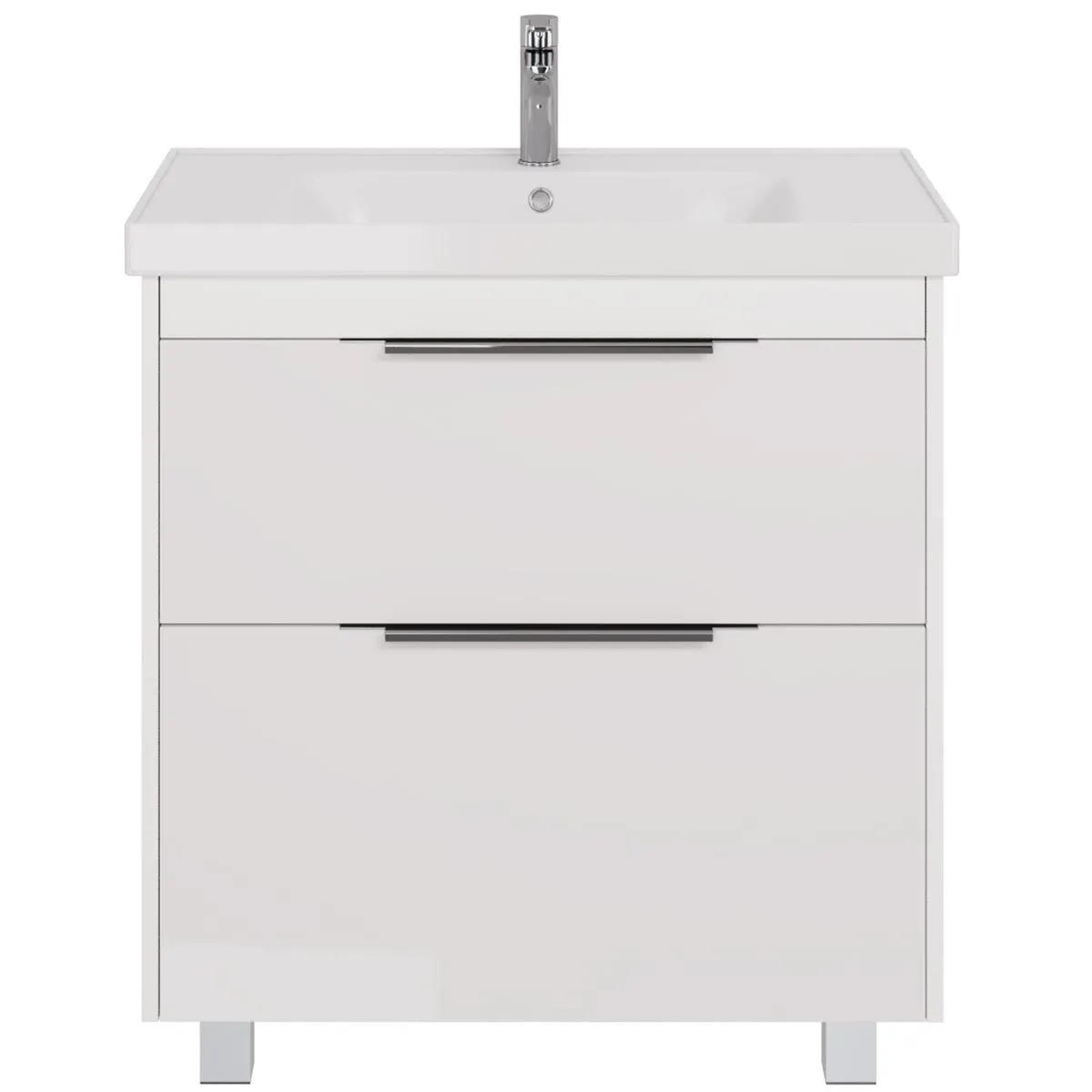 Тумба с раковиной подвесная/напольная Dreja Prime 90 см, белый