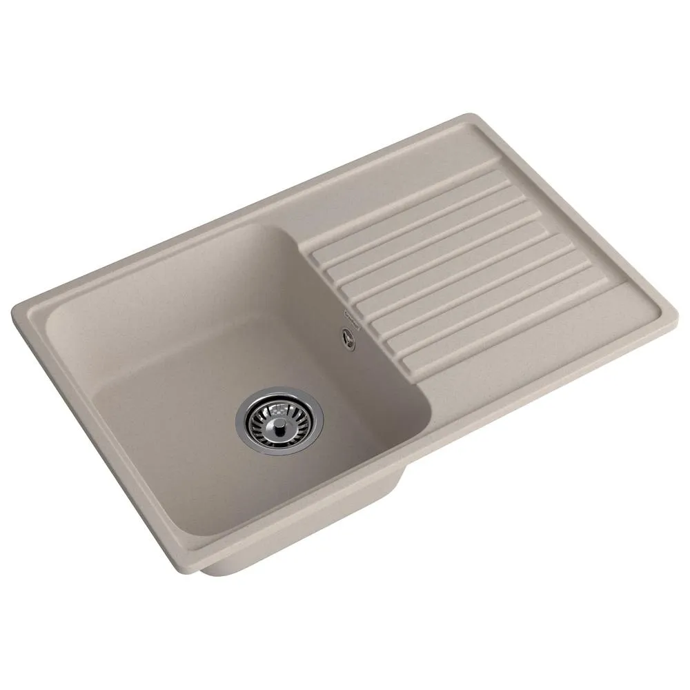 Кухонная мойка GranFest QUARZ 78, песочный
