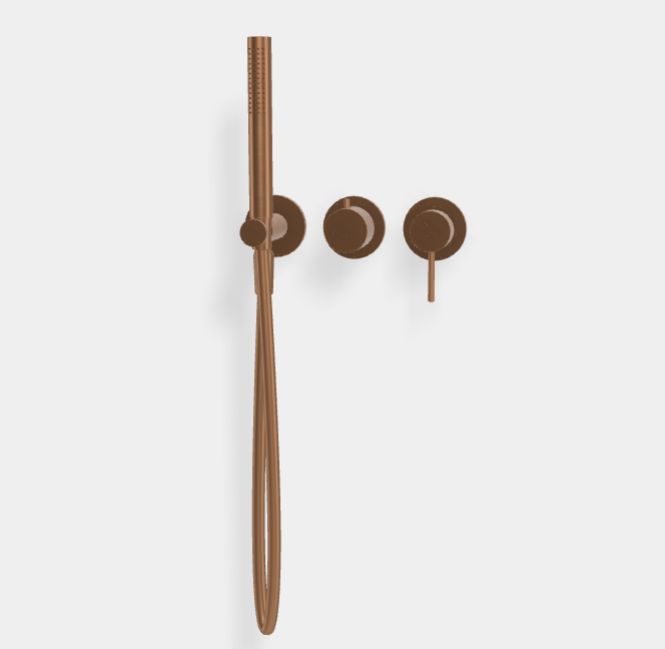 Смеситель для душа Fima Carlo Frattini Spillo Up, брашированная янтарная бронза (F3049WX8ZS)