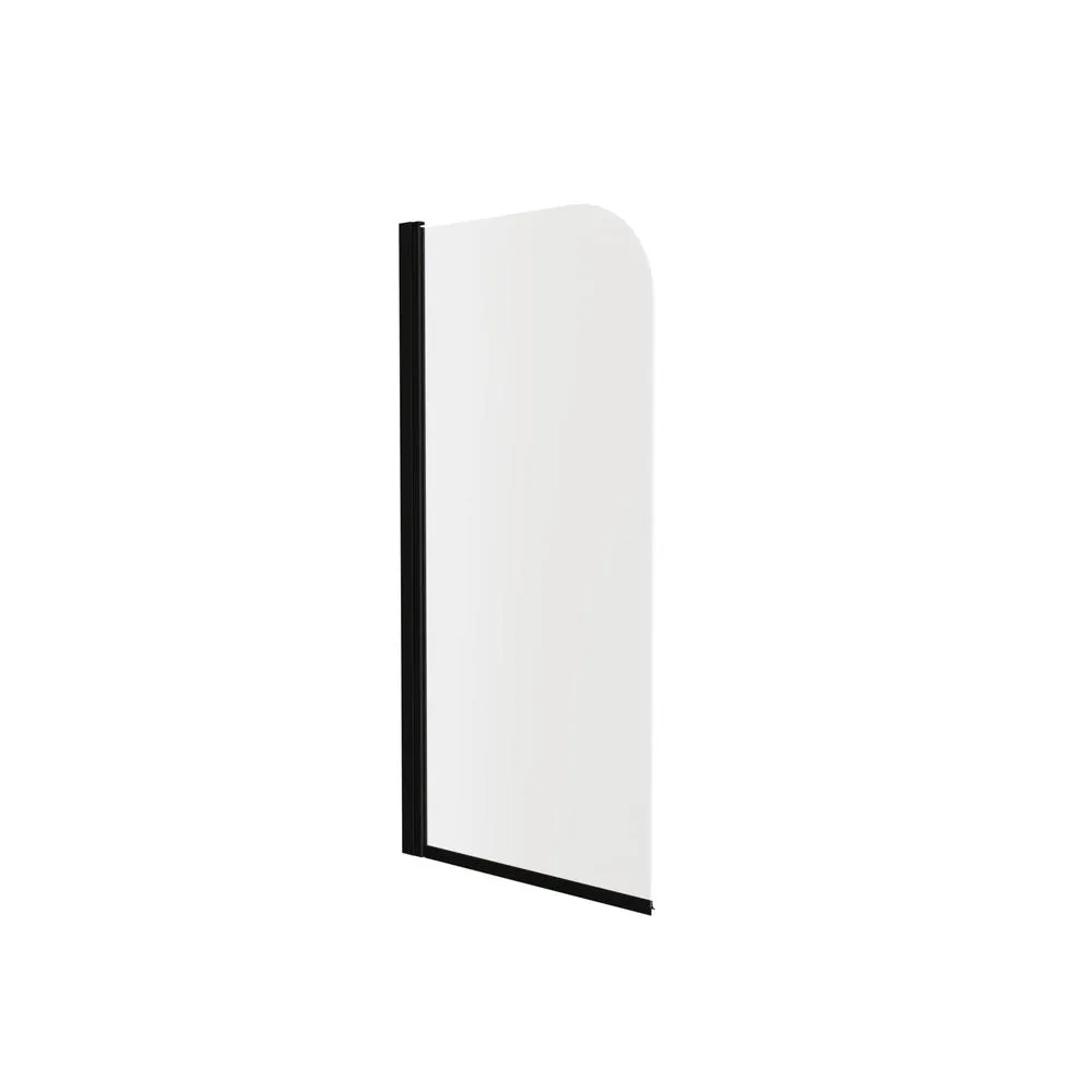 Шторка на ванну распашная Knotlor BS070CG0BL 140х70, черный