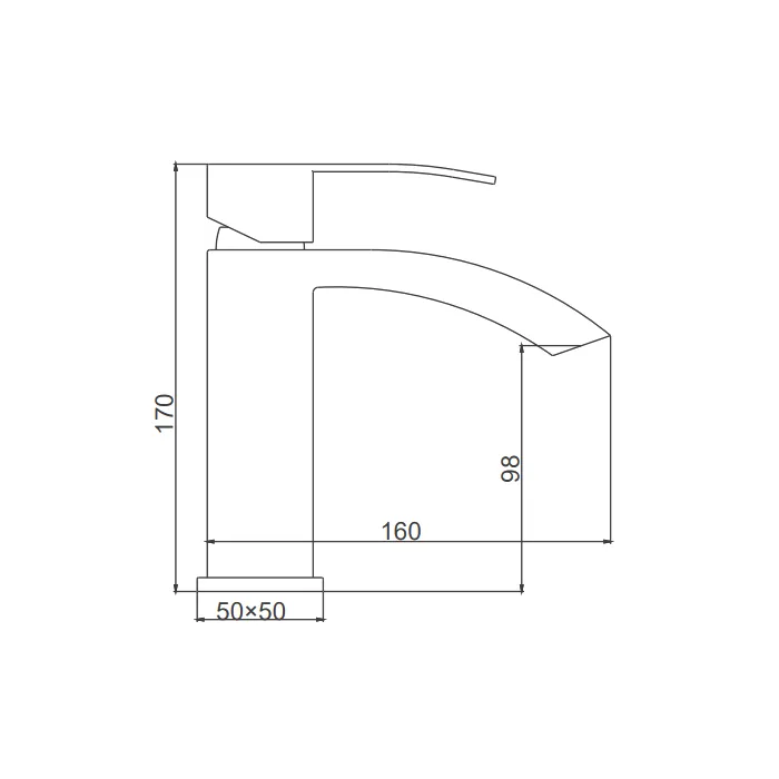 Смеситель для раковины Frap F10803-6, черный
