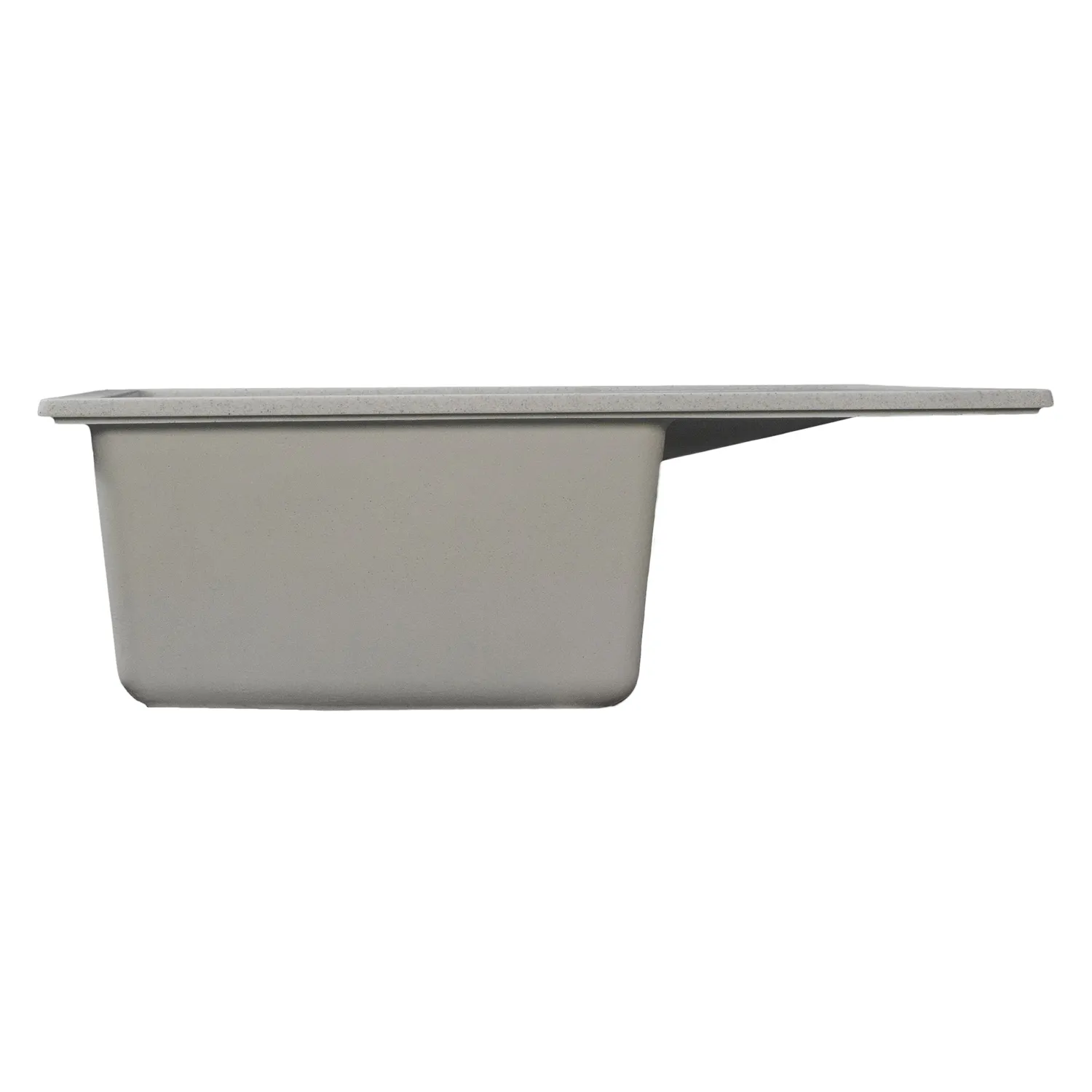 Мойка MIXLINE МЛ-ГМС115 (ML-GMS115) СТАНДАРТ с крылом, темно-серый (309), 645*505*190мм (558113)