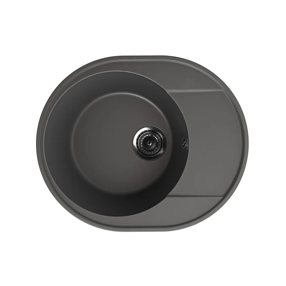 Кухонная мойка Ulgran Quartz Nora 585-09, мокрый асфальт