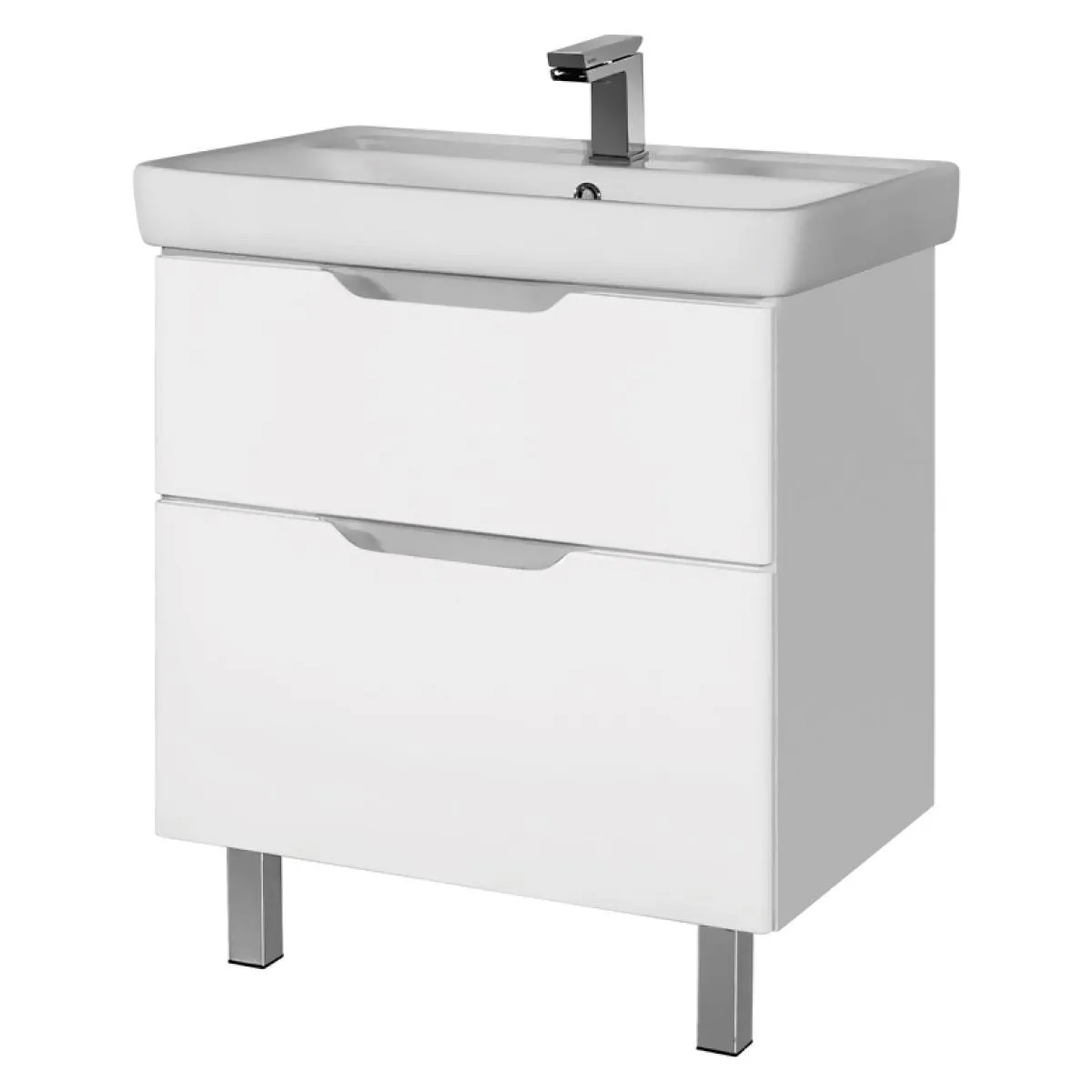 Тумба под раковину подвесная/напольная Dreja Q Plus 80 см, белый