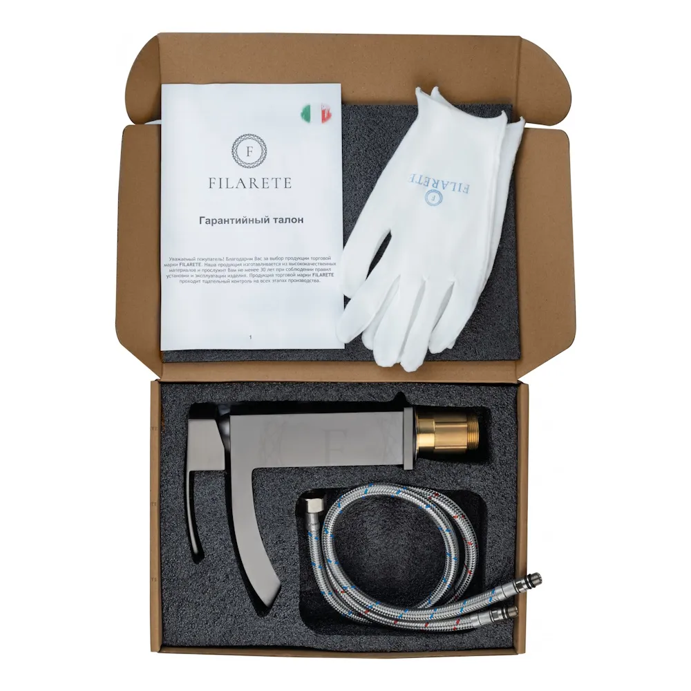 Смеситель для раковины FILARETE Waterfall FL5010BG, графит