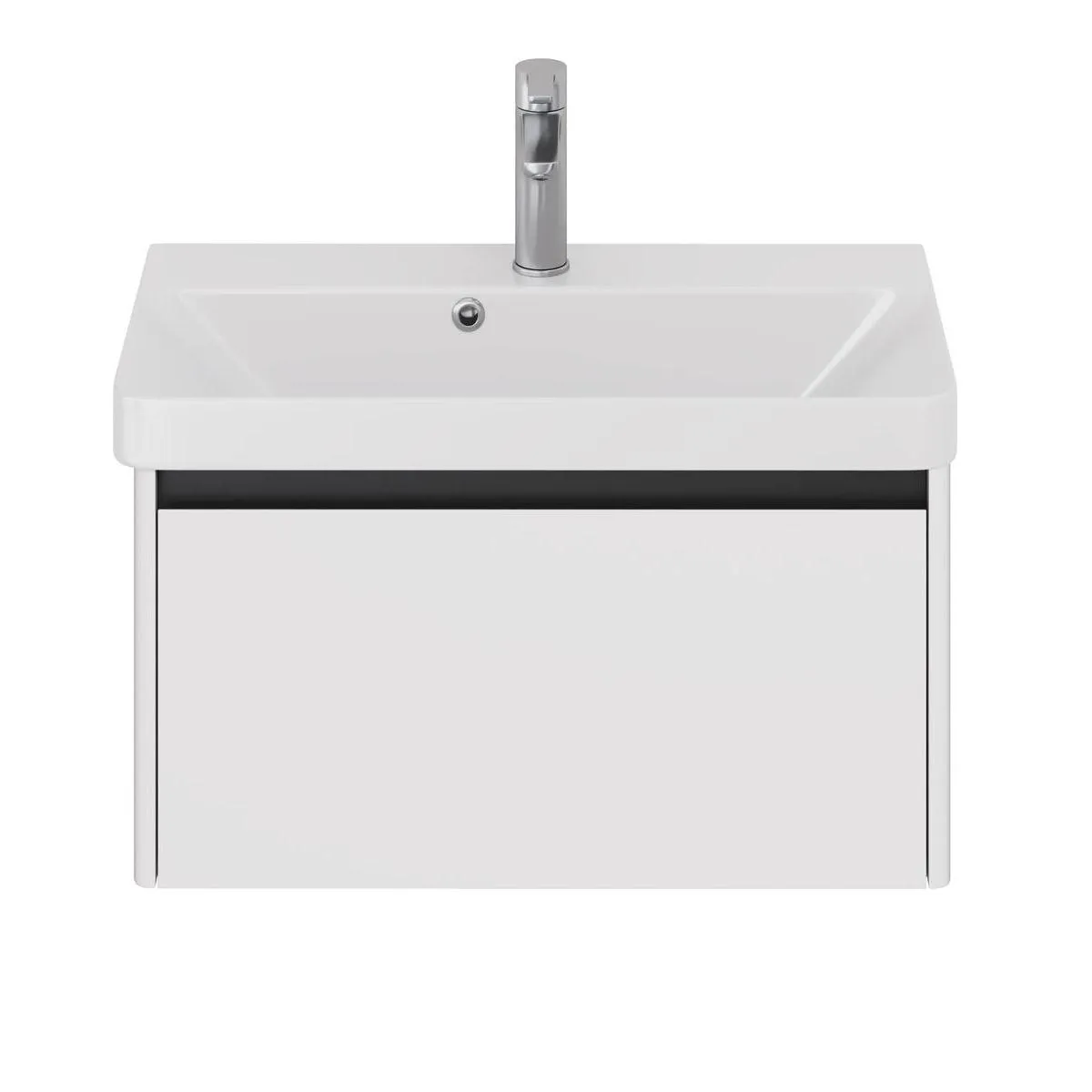 Тумба под раковину подвесная Dreja Luxury 70 см, белый