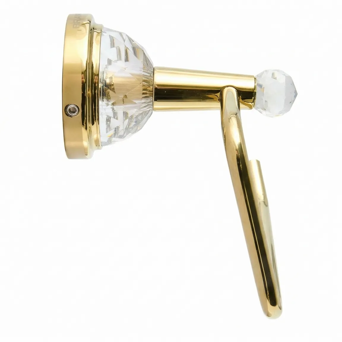 Держатель туалетной бумаги золотой с кристаллами SWAROVSKI BRAVAT (D7285G-SW)