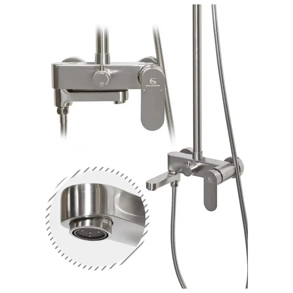 Душевая система Grocenberg GB7011NK, никель